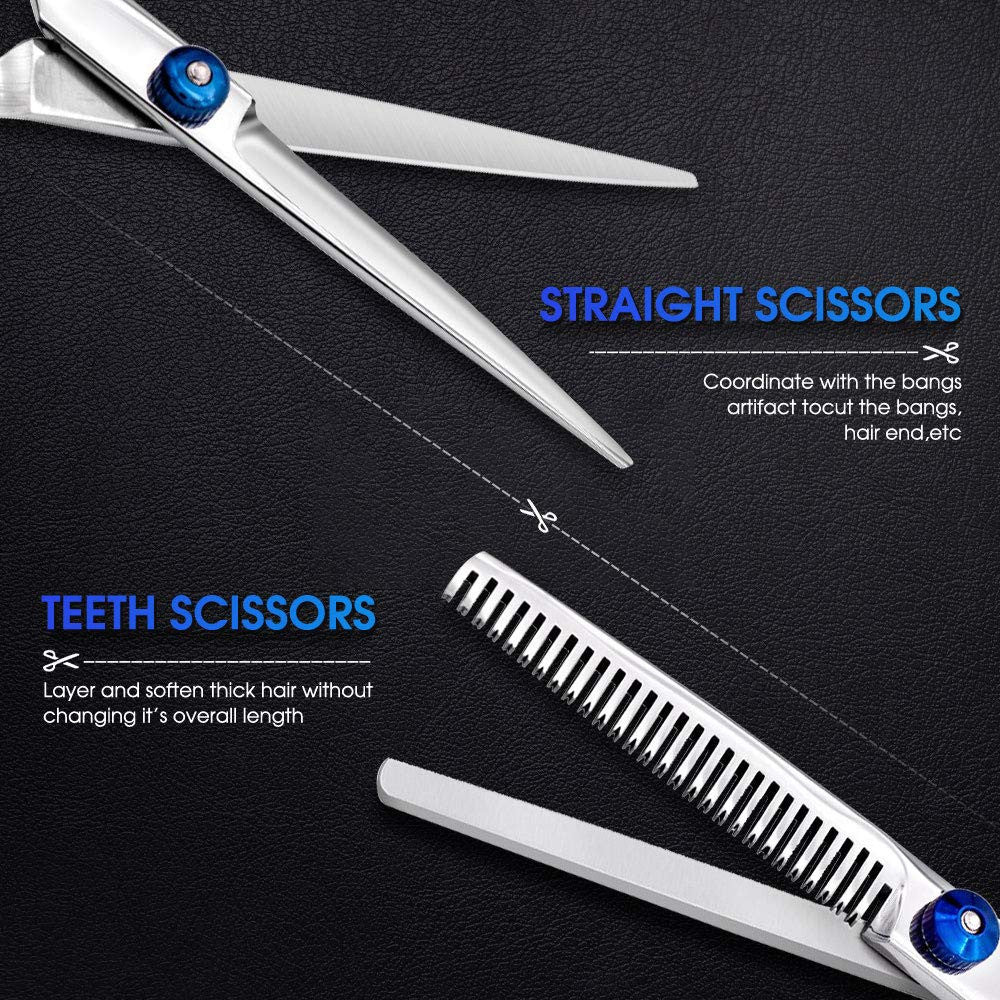 Professional Hair Cutting Scissors Kit for Salon and Home Use