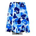Adult Camouflage Barber Cape, Lightweight Hairdressing Cloak, One Size Blue