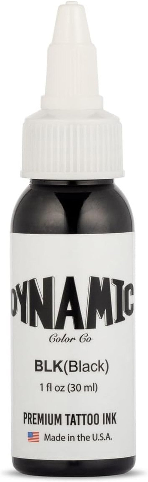 Dynamic Color Black Tattoo Ink - Long Lasting, Sterilized, Made in USA