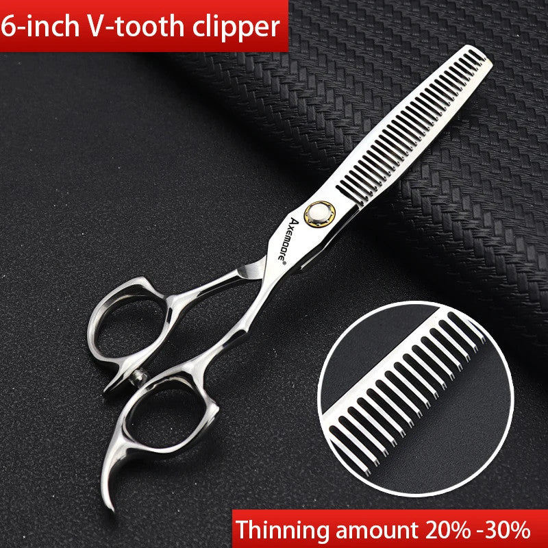 High Hardness 6 Inch Hair Thinning Scissors for Grooming - Axemoore
