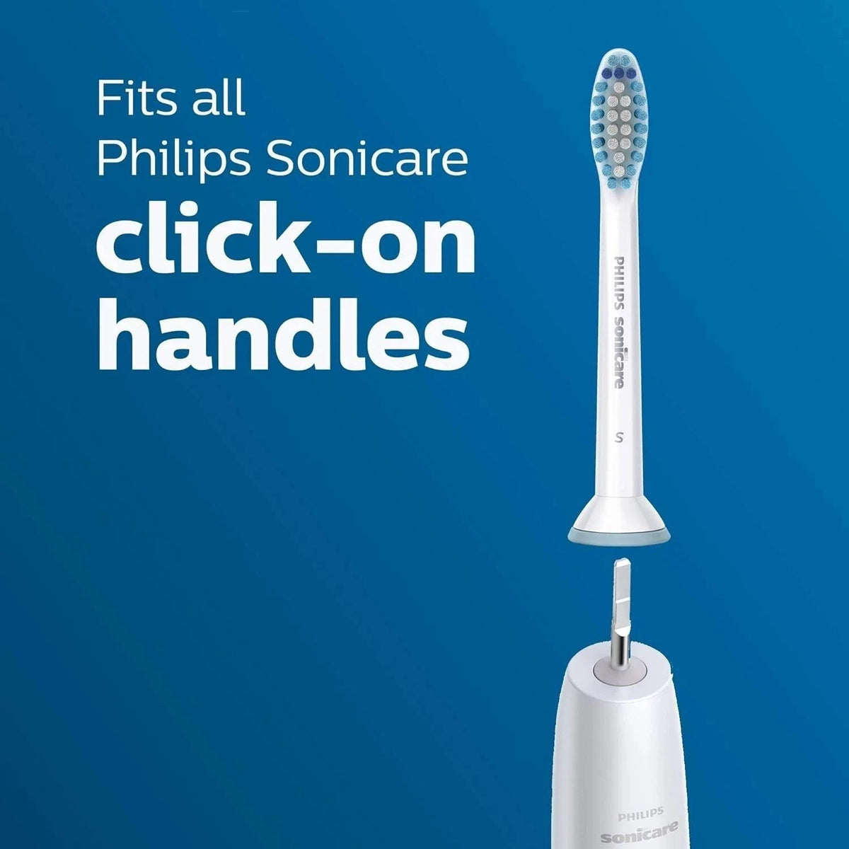 4 Pack Sensitive Replacement Toothbrush Heads for Sonicare - Soft, White