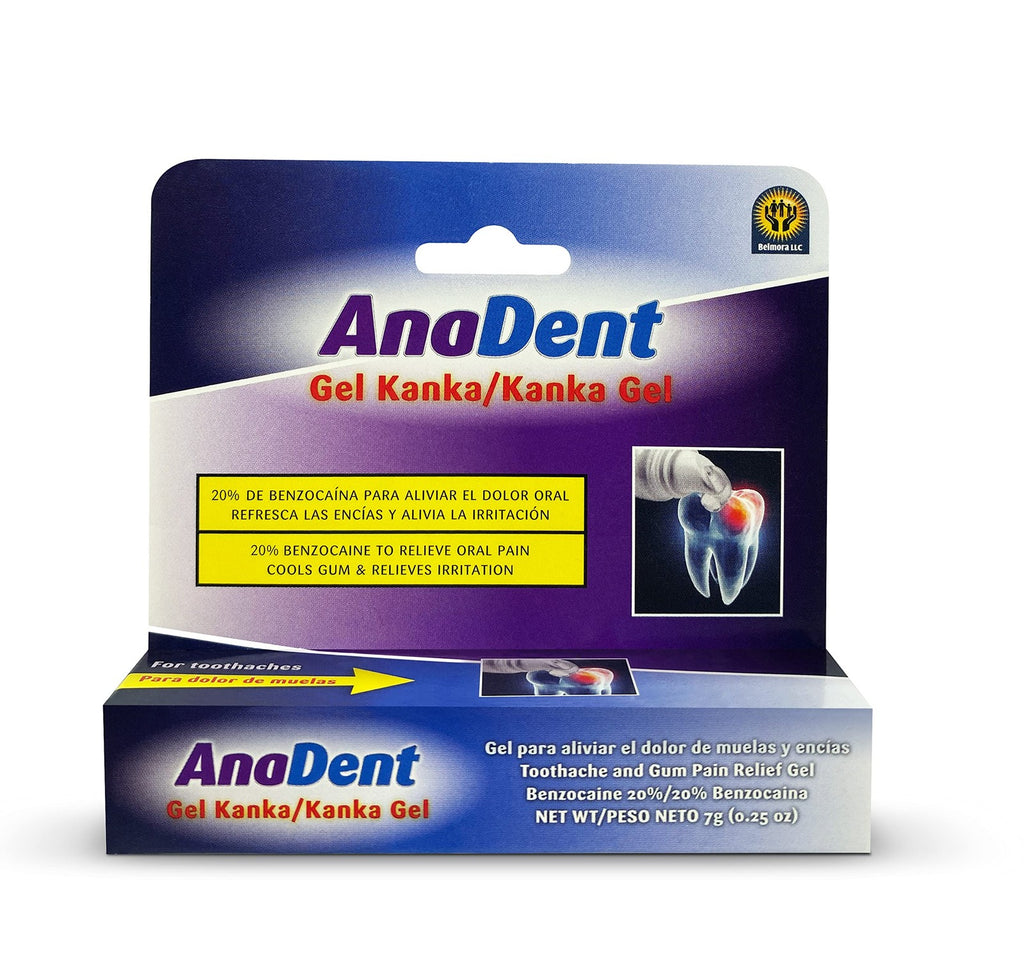 Toothache Gel 20% Benzocaine Oral Pain Relief for Severe Dental Discomfort