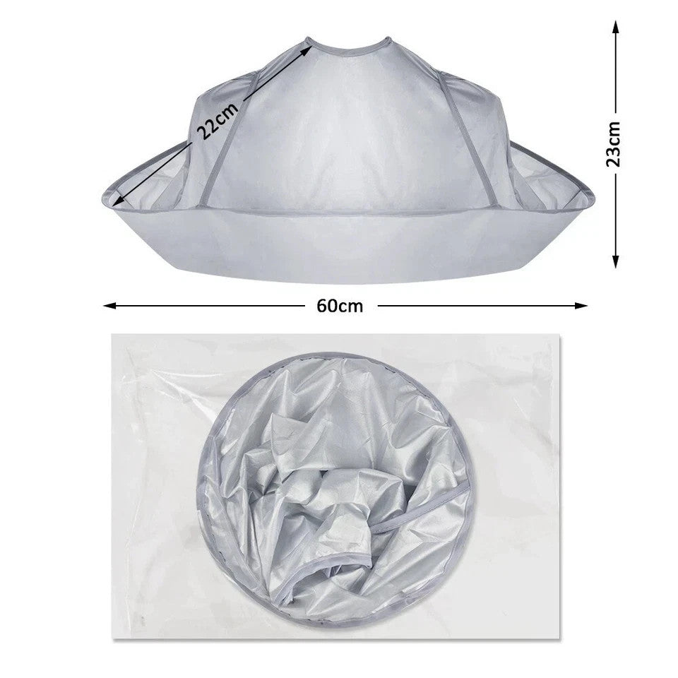 Hairdressing Cape Waterproof Nylon Salon Hair Cutting Gown with Umbrella