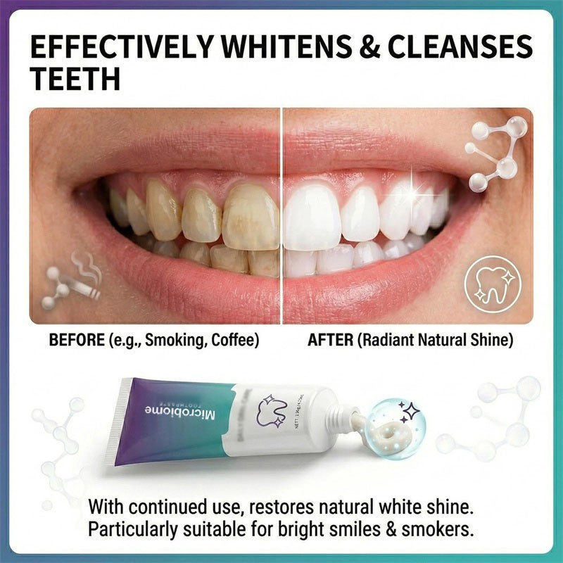 Microbiome Mint Flavor Toothpaste for Sensitive Gums and Whitening - 1-5PCS Variants