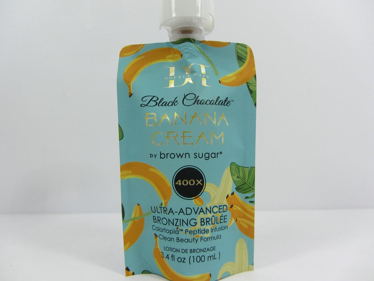 Black Chocolate Banana Cream Tanning Lotion 400X Bronzer 3.4 oz - Long-Lasting Color