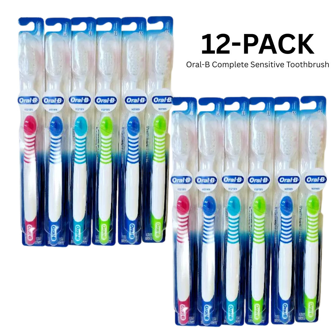 12-Pack Extra-Soft Toothbrushes for Sensitive Gums - Oral-B Complete