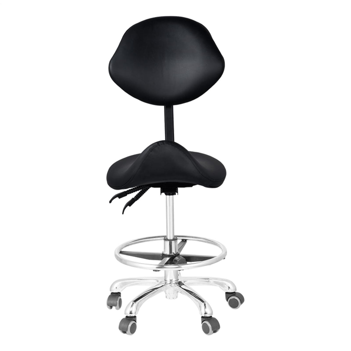 Adjustable Hydraulic Esthetician Chair with Wheel Support for Spa and Salon