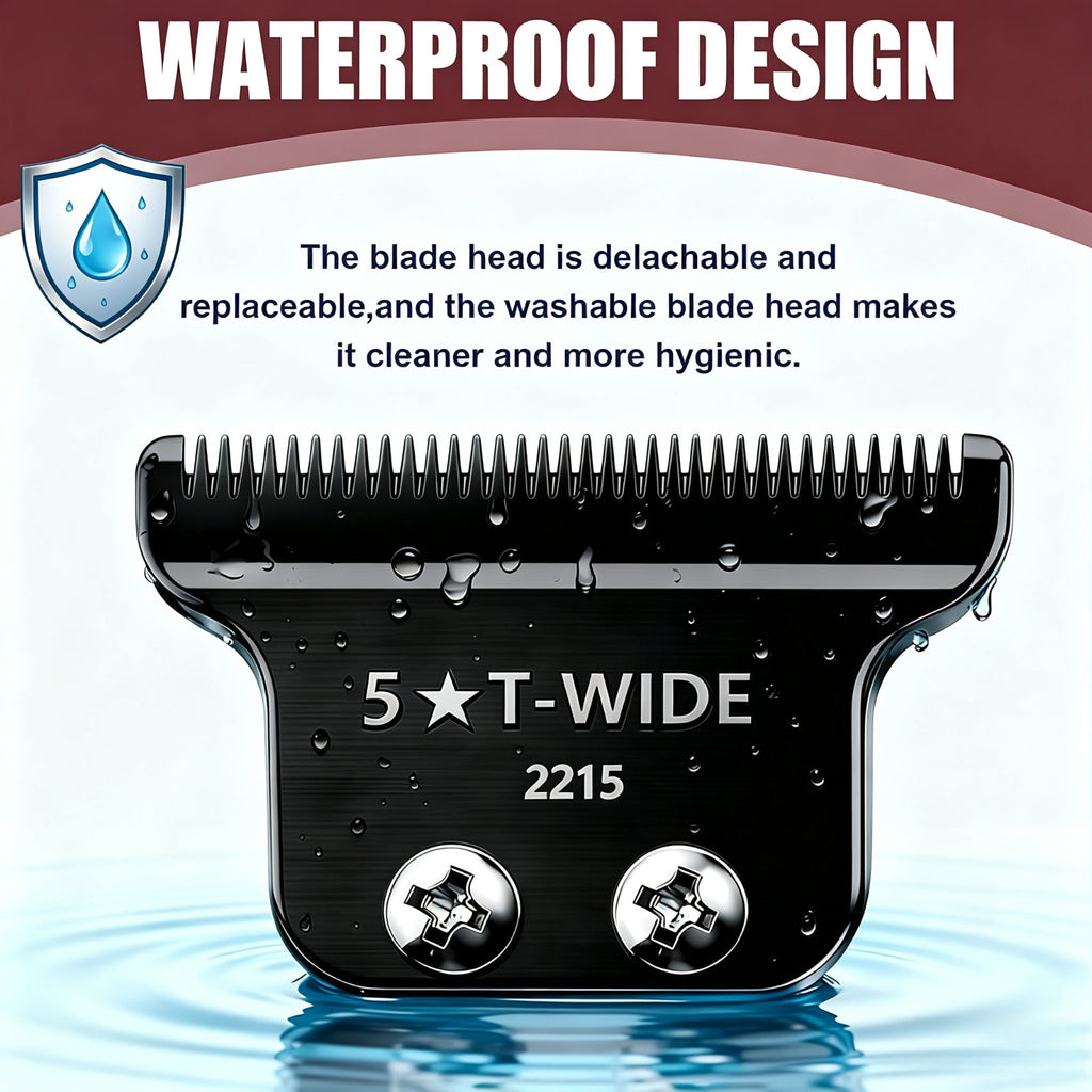 Replacement T Wide Blade for Wahl 5 Star Detailer & Li Trimmer - Professional Clipper Part