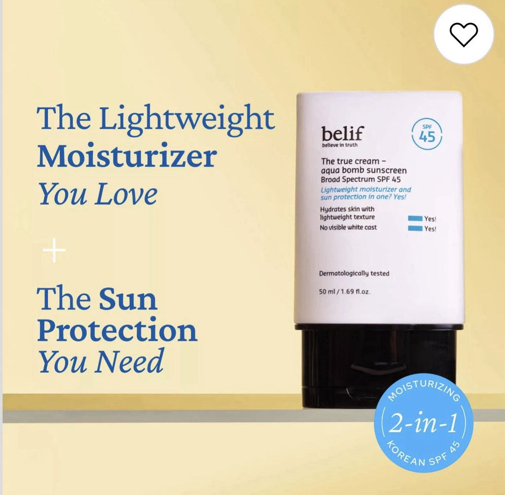 Travel Size Hydrating Sunscreen SPF 45 - 2 Pack Aqua Bomb