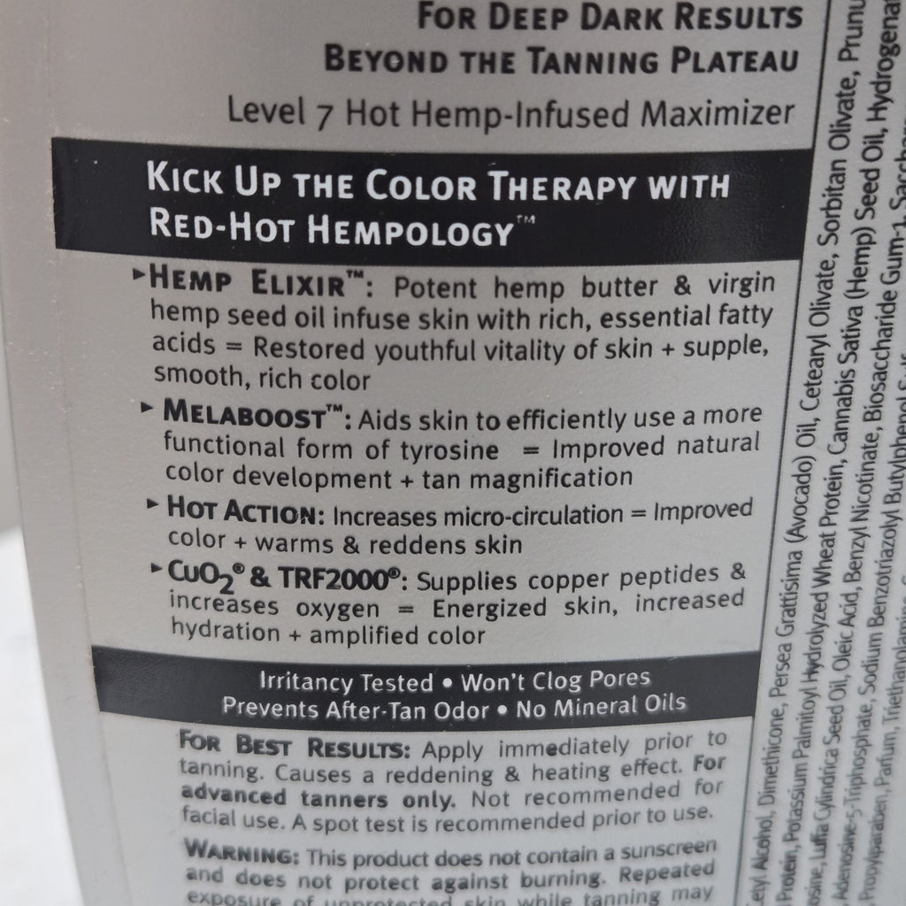 Dark Tanning Lotion Step 2 - Hemp Infused Indoor Tanning Lotion 8.5 Oz