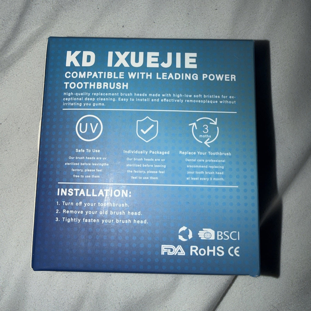 KD IXUEJIE 8-Pack Replacement Toothbrush Heads for Philips Sonicare