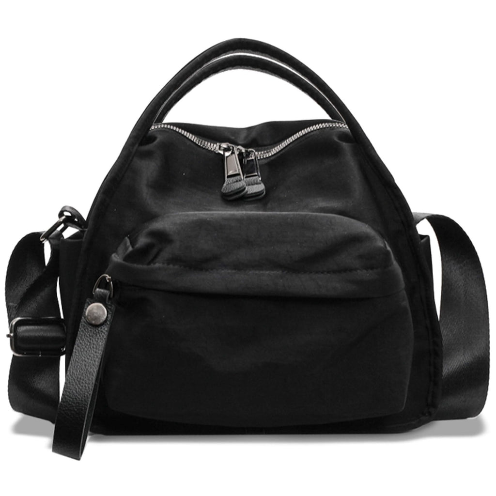 Nylon Crossbody Bag for Women with Front Pocket - Trendy Shoulder Hobo Purse