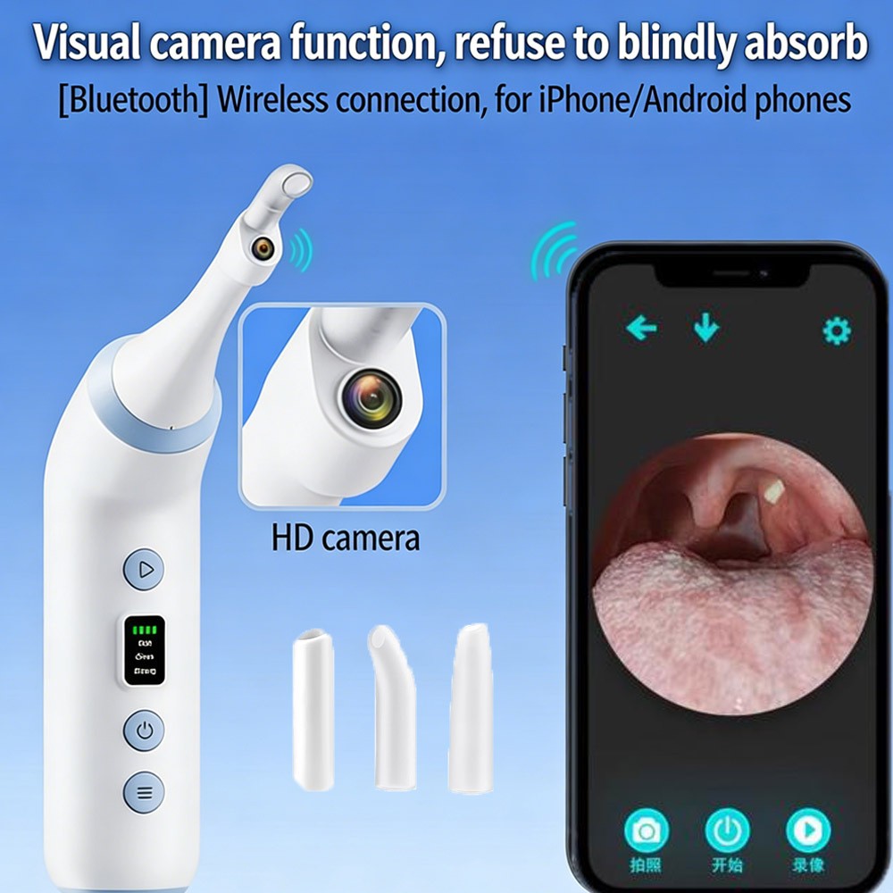 Visible Tonsil Stone Removal Kit with HD Camera & LED Light