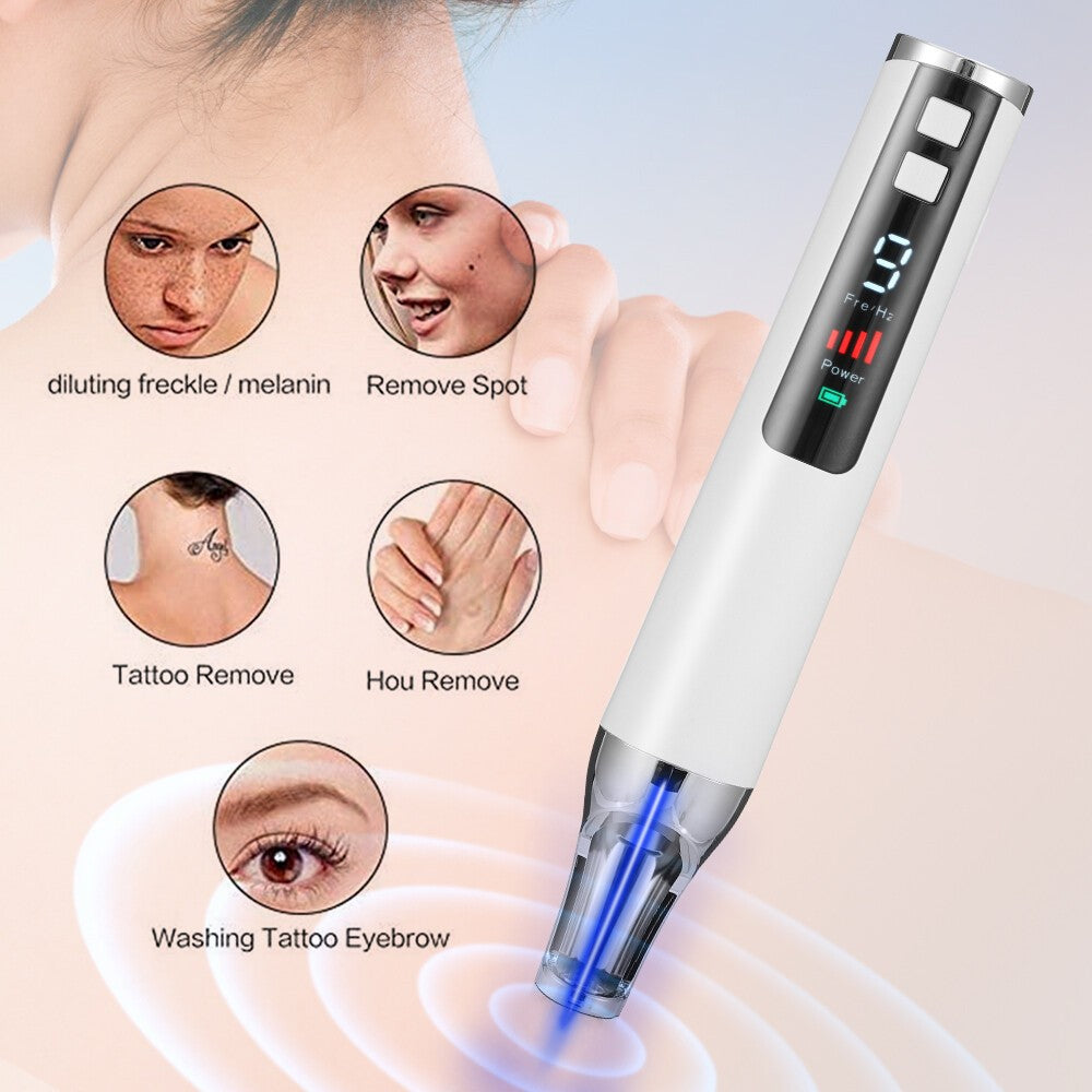 Rechargeable Beauty Pen for Freckle Scar Wart Removal - Portable LED Light Device