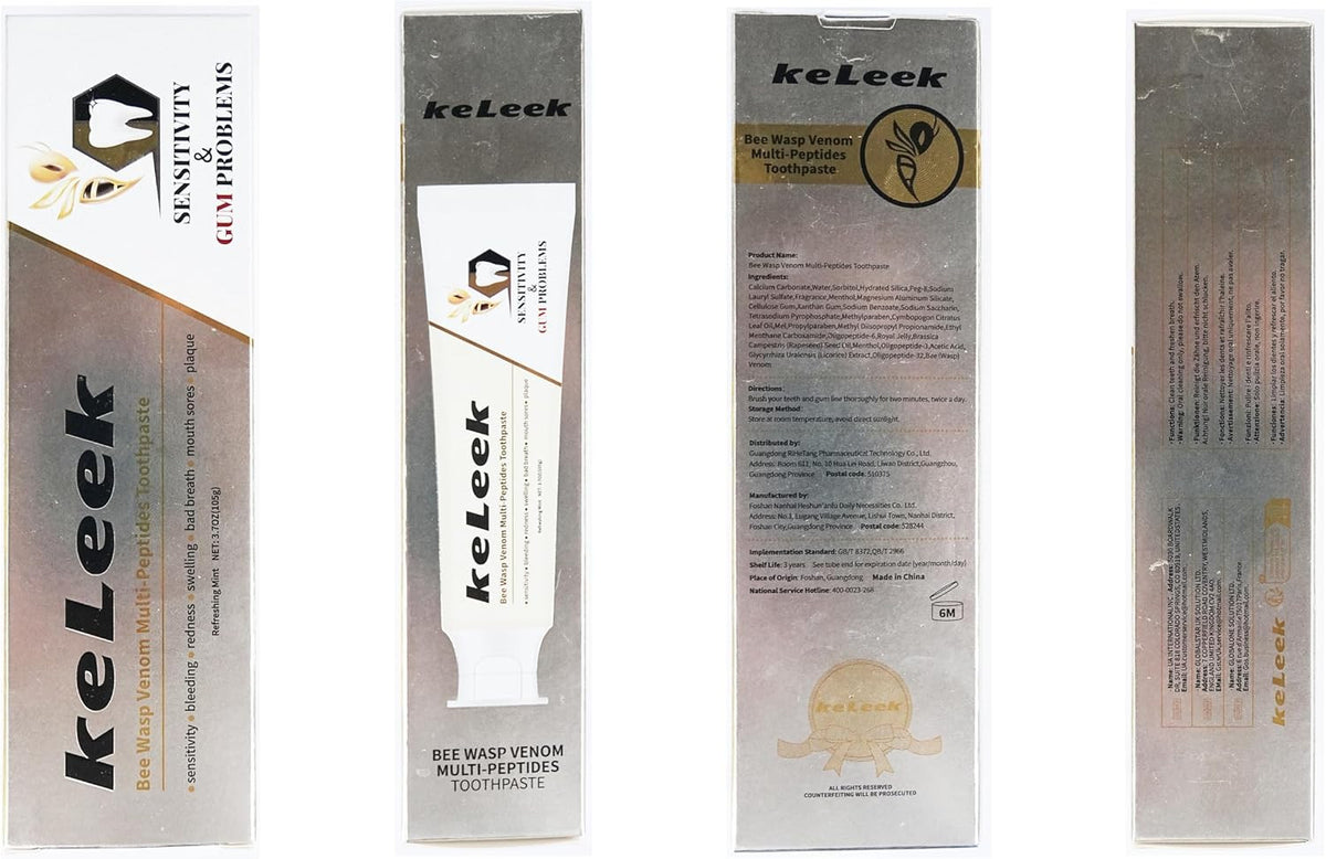 Bee Wasp Venom Peptides Toothpaste for Sensitive Teeth & Gums Health
