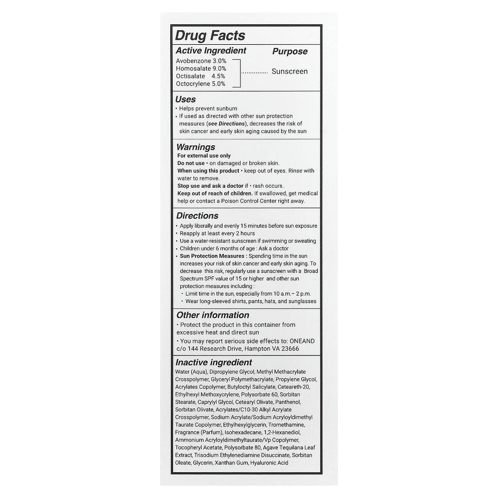 Hydrating Sunscreen SPF 50+ PA++++ with Hyaluronic Acid - 50ml, Broad Spectrum UV Defense