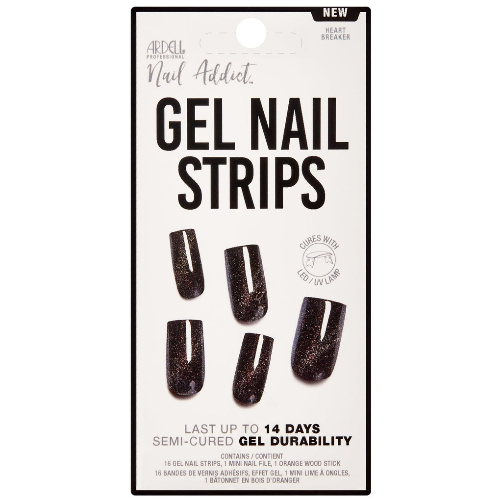 Ardell Nail Addict Gel Nail Strips Heart Breaker Long-Lasting Manicure