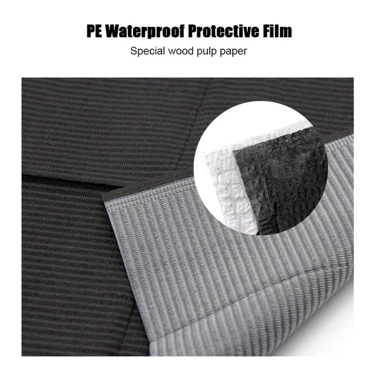Disposable Tattoo Bibs 2 Pack 18 x 13.5 in Black • Water-Resistant Lap Cloths