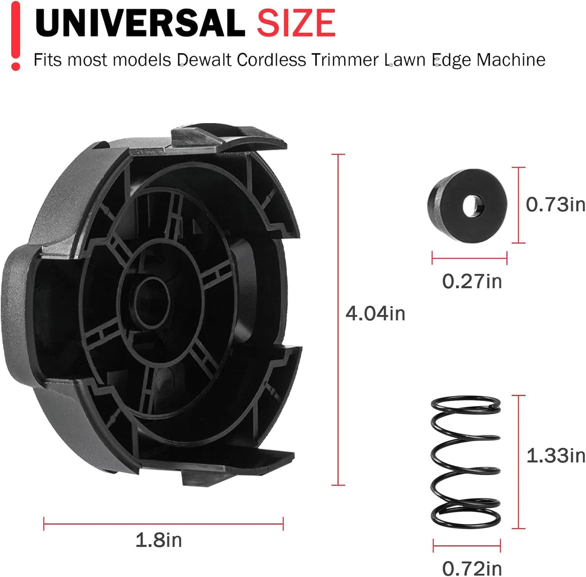 Replacement Weed Trimmer Head Cap for Dewalt String Trimmers - DWO1DT995