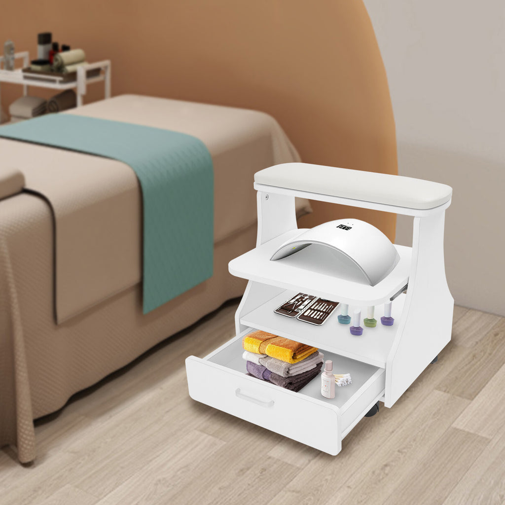 Manicure Pedicure Trolley Cart for Nail Salon, Mobile Salon Storage Organizer