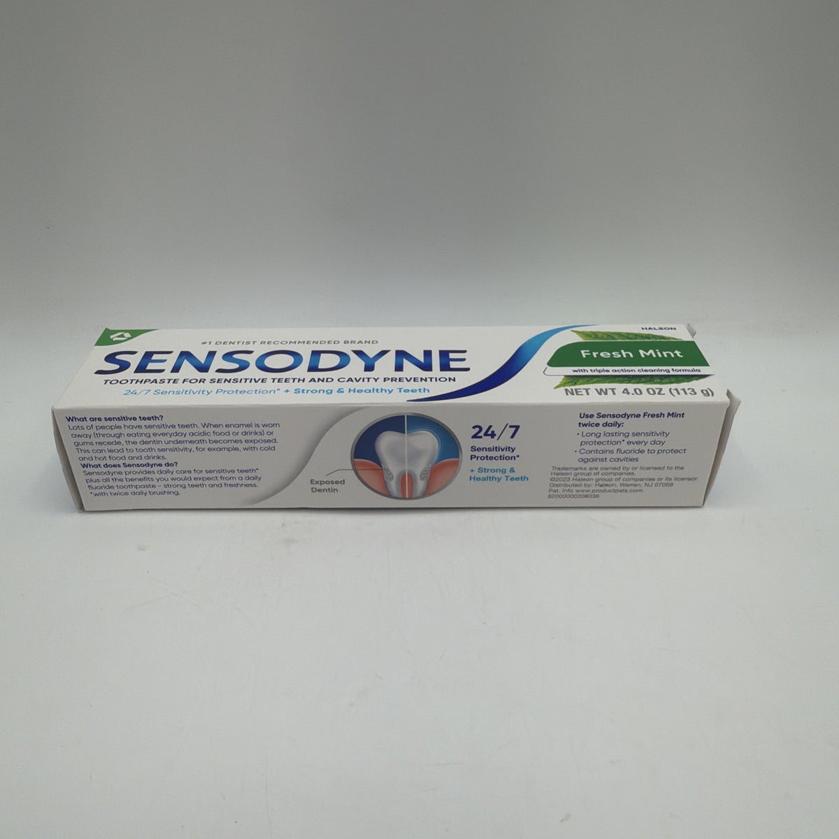 Sensodyne Fresh Mint Toothpaste 4oz - 4 Pack for Sensitive Teeth