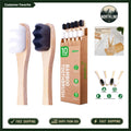 Eco-Friendly Bamboo Toothbrushes 10 Pack - Extra Soft Micro-Nano Bristles for Sensitive Teeth