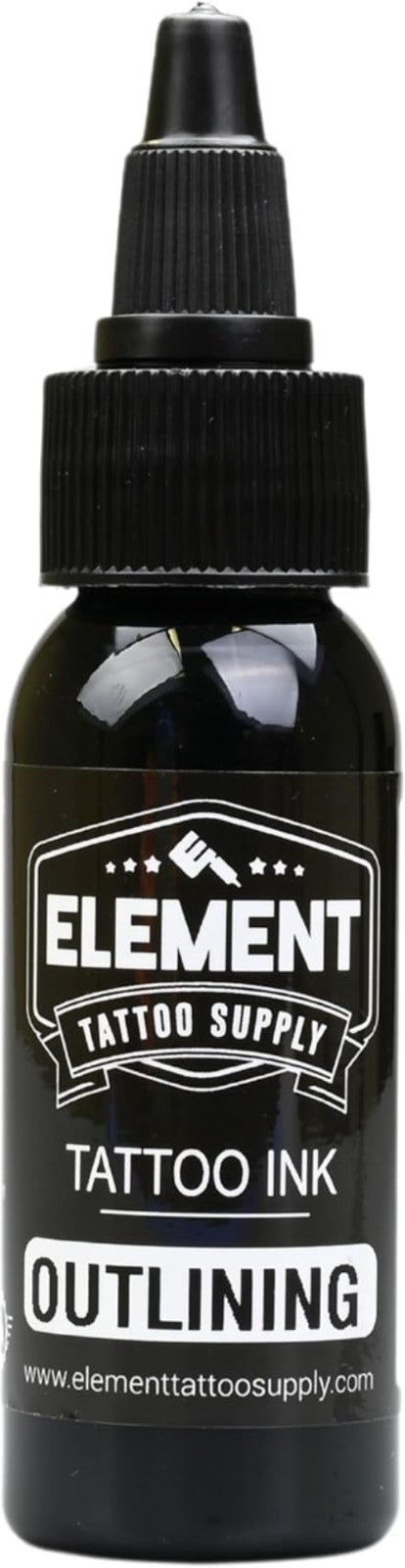 Nighthawk 1oz Black Tattoo Ink for Clean Lines & Shading