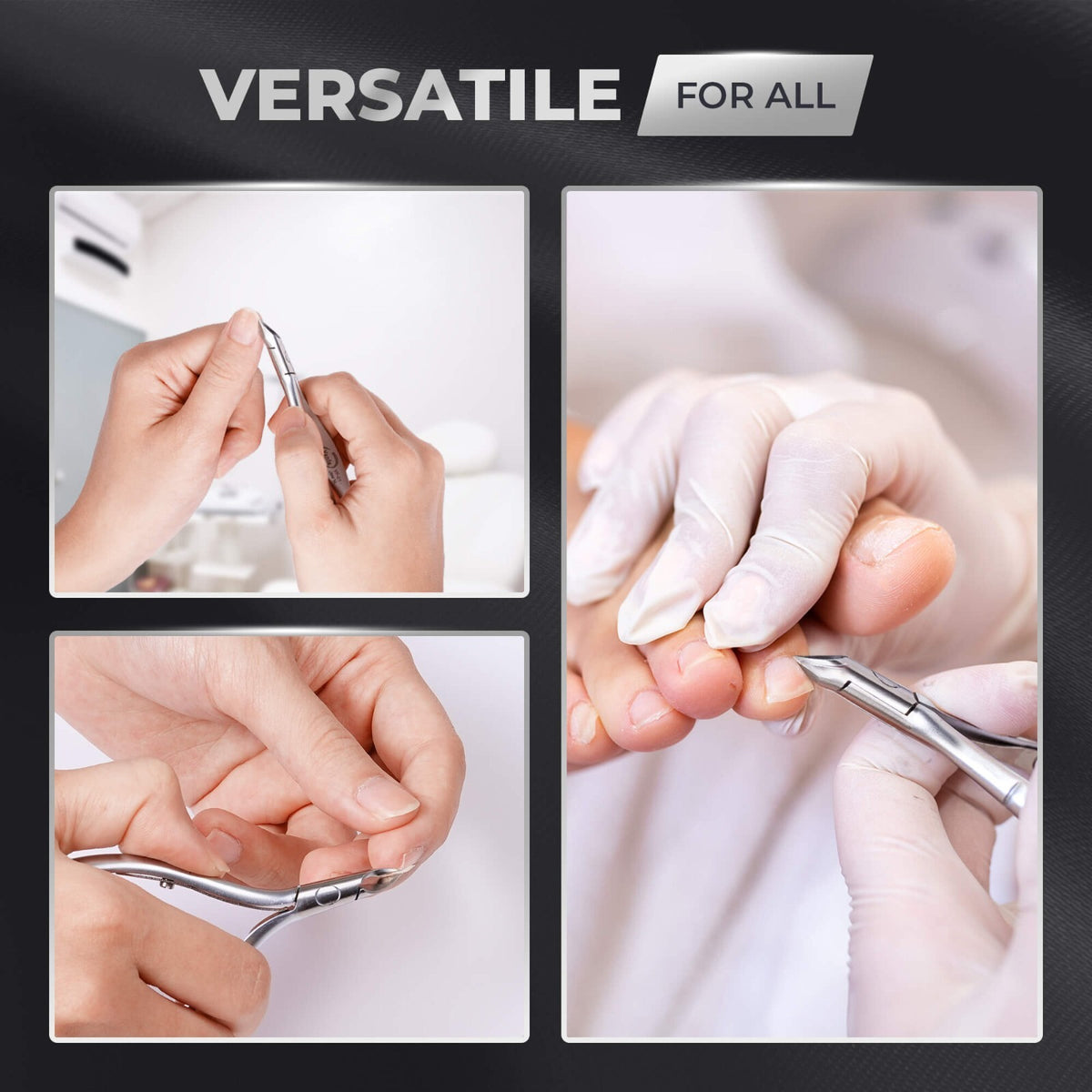 Vanfa Stainless Steel Cuticle Nippers - Round Head, Pack of 5