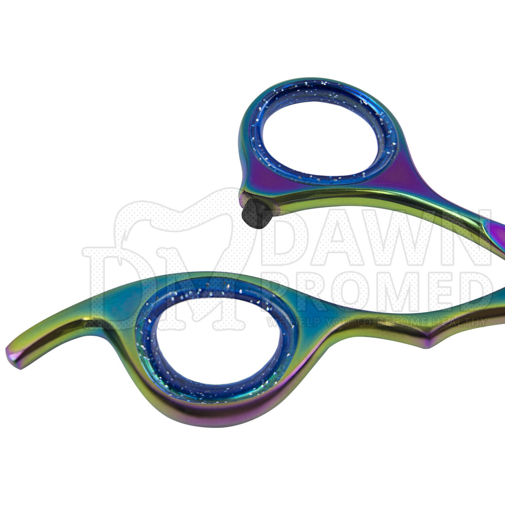 Professional Rainbow Hair Cutting & Thinning Scissors 6.5" - High-Precision Barber Shears