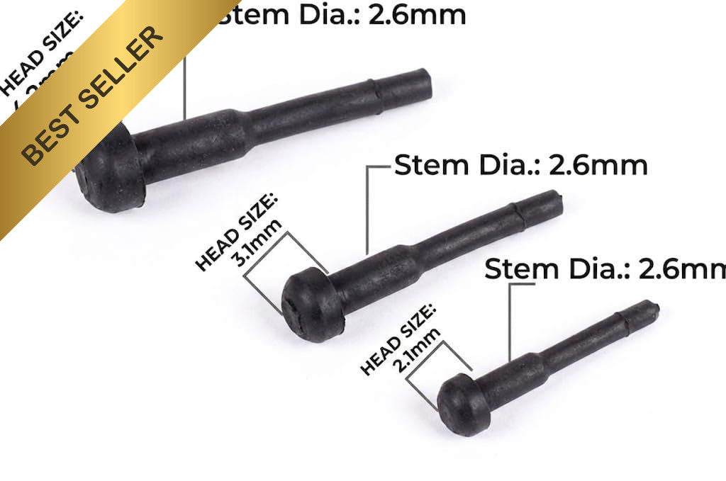100 Pcs Barber Scissors Rubber Bumpers Replacement Stopper Silencers