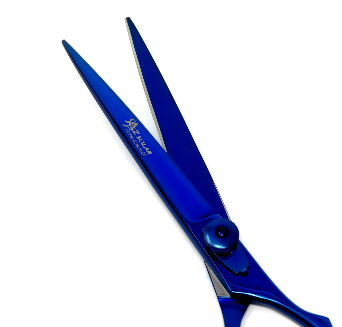 7-Inch Professional German Hair Cutting Scissors Shears - Metallic Blue