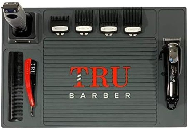 PVC Work Station Mat with 4 Compartments for Kitchen and Salon