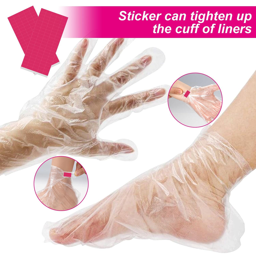 Disposable Paraffin Wax Liners for Hands and Feet Spa - 200 Pack