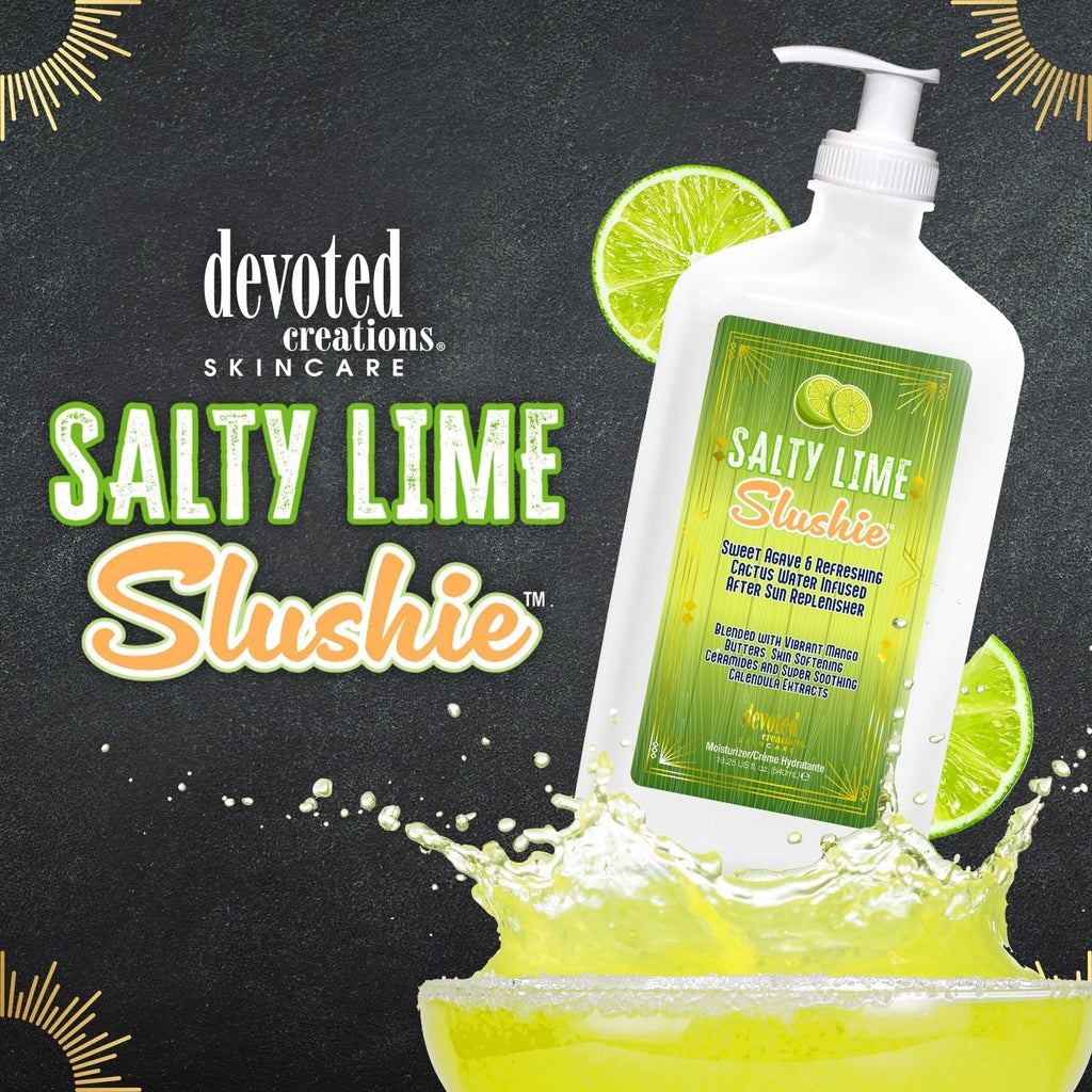 Devoted Creations Salty Lime Slushy After Sun Replenisher - Tan Extender & Moisturizer