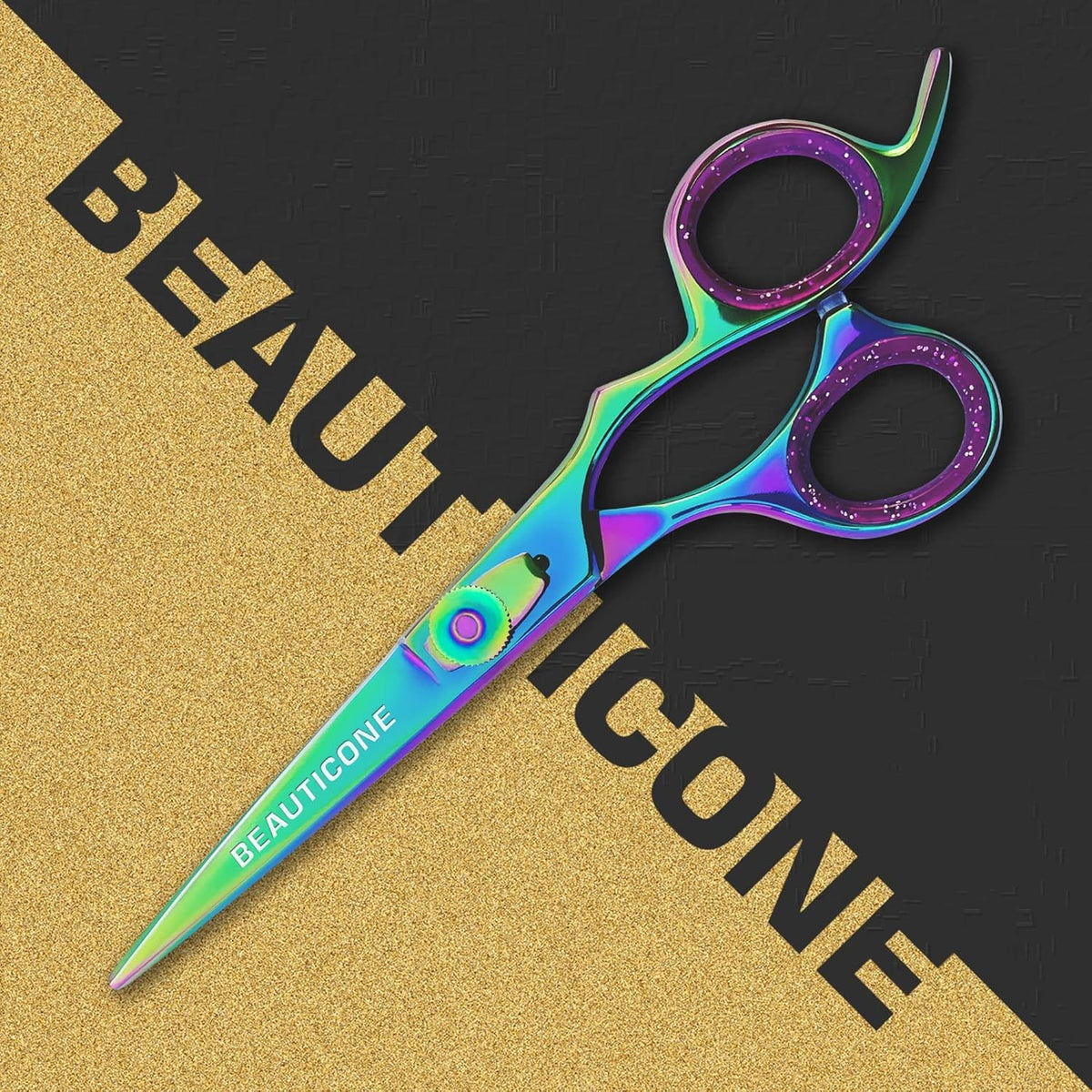 Salon Hair Cutting Scissors with Leather Pouch - Razor Sharp Blades for Men & Women
