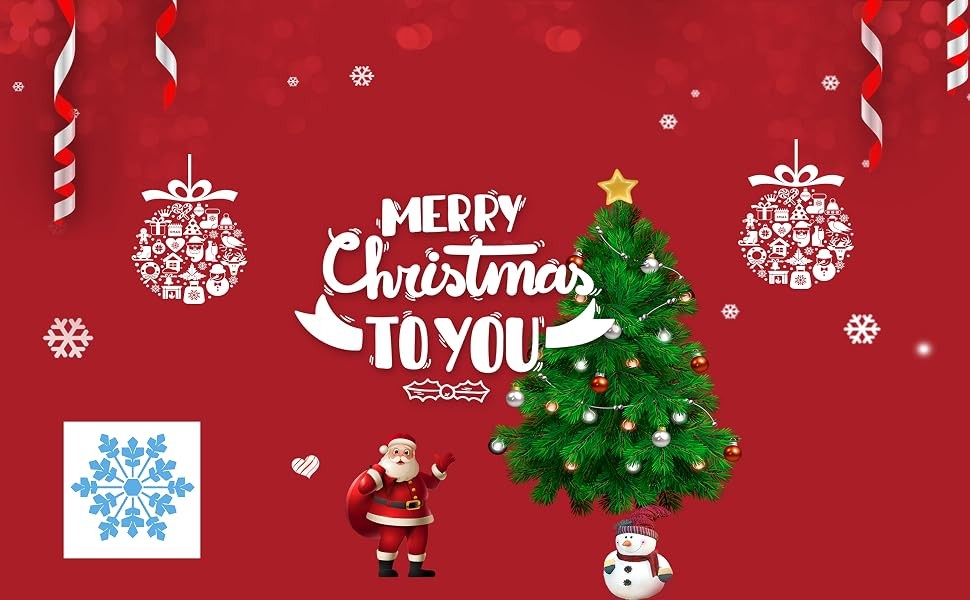 Christmas Snowflakes Temporary Tattoos for Kids Waterproof & Safe