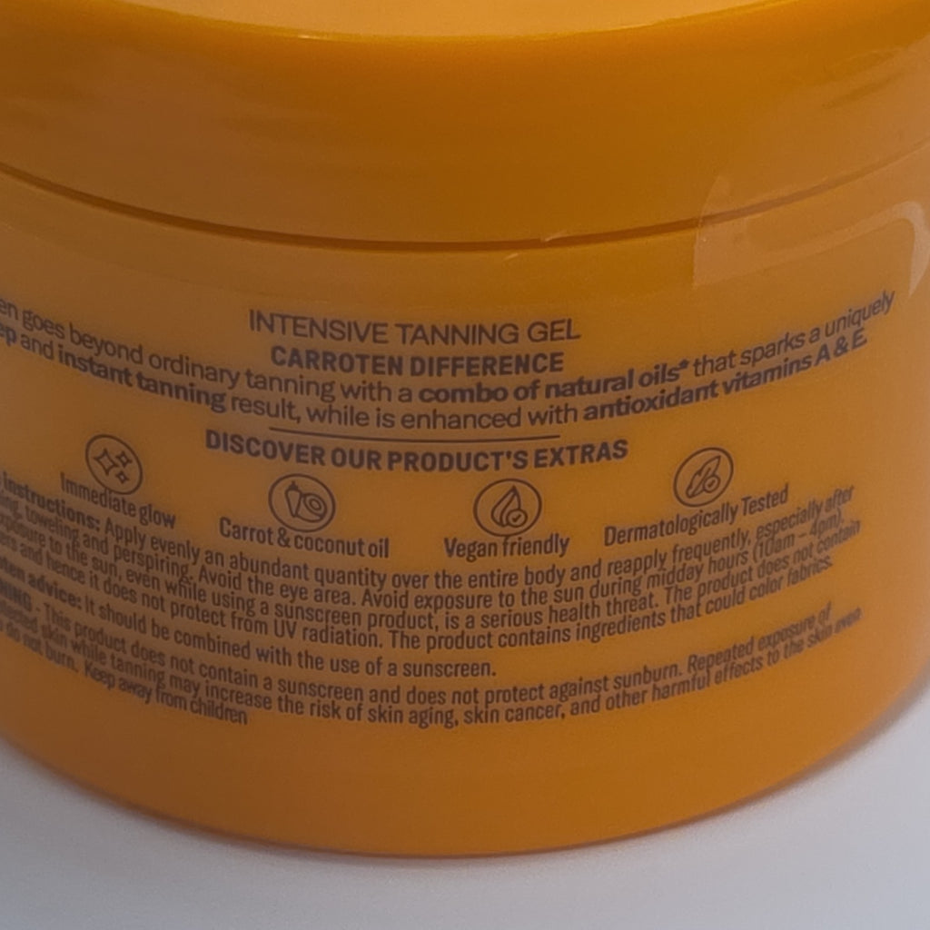 Intensive Tanning Gel 150ml Self-Tanning Hydrating Gel for Natural Glow