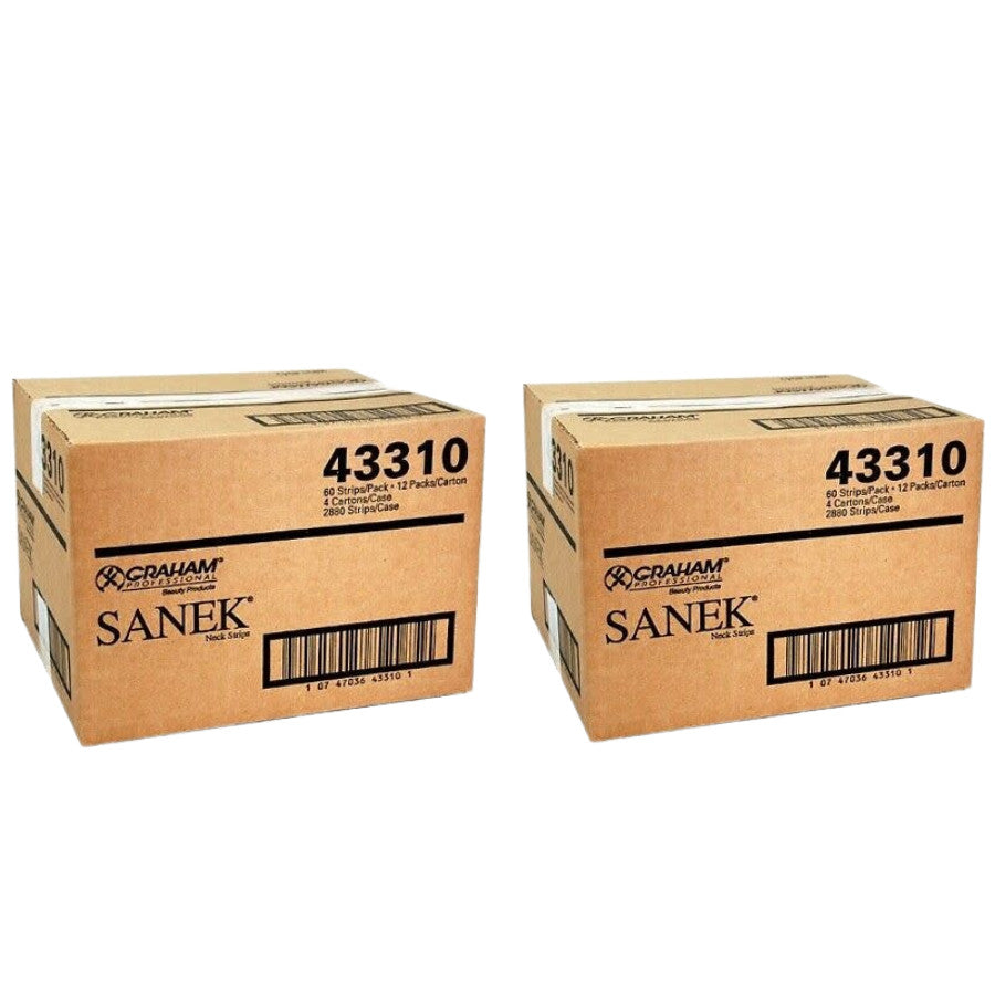 Sanek Neck Strips Full Case 2880 Absorbent Tissue for Professional Use
