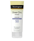 Neutrogena Sheer Zinc SPF 50 Dry Touch Sunscreen - Broad Spectrum, Hypoallergenic, 3oz