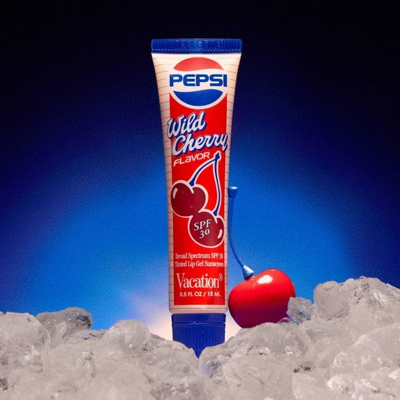 SPF 30 Tinted Lip Gel with Cherry Flavor and Hydrating Ingredients