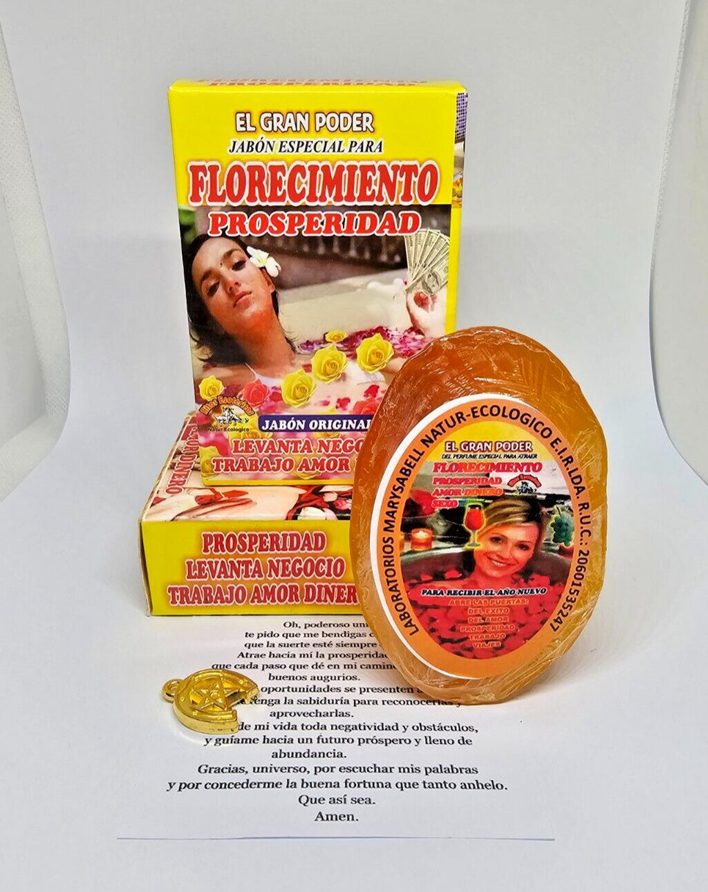 Prosperity & Love Attraction Aromatherapy Bar Soap - Magical Plant & Flower Formula