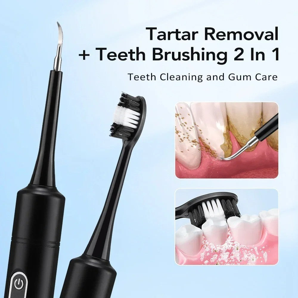 Electric Dental Scaler with 5 Modes, LED Light & USB Rechargeable