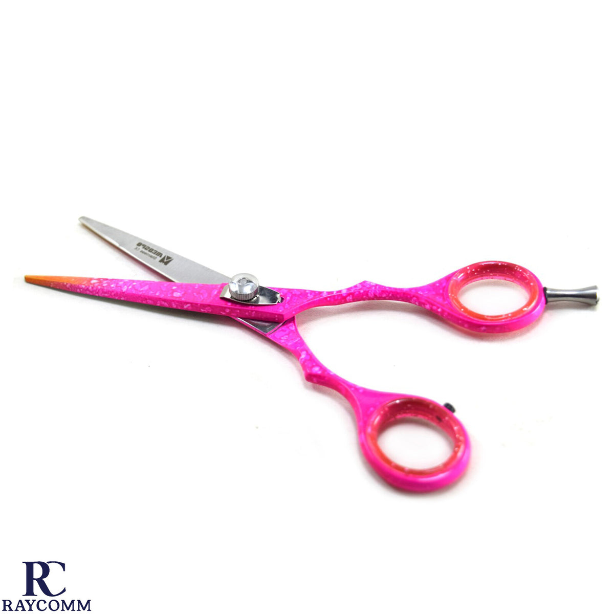 Pink Left Hand Hair Cutting Scissors 6.5 Inch Barber Shears for Hairdressing