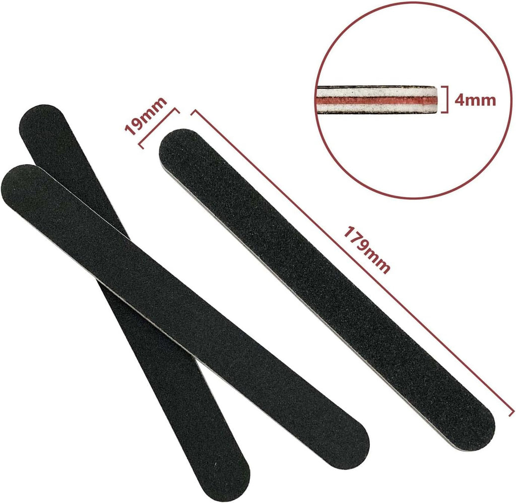 20 Pack Nail Files 100/180 Grit Emery Boards for Acrylic & Natural Nails