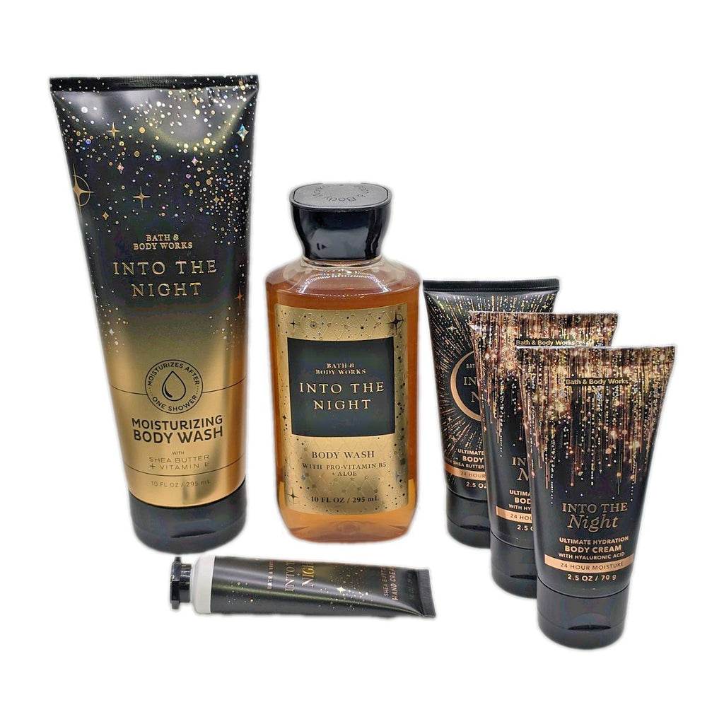 Bath & Body Works Into The Night Body & Hand Cream Set - Moisturizing Wash 10oz
