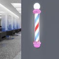 15W Wall-Mounted LED Barber Pole Light for Barbershops and SPAs - Pink Exterior