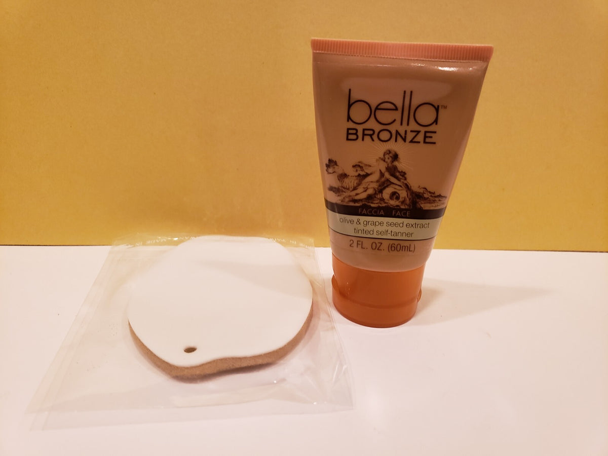 Olive & Grape Seed Extract Tinted Self Tanner with Sponge - 2 Fl Oz