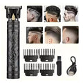 Professional Cordless Hair Clipper Set with LCD Display for Men and Barber Use