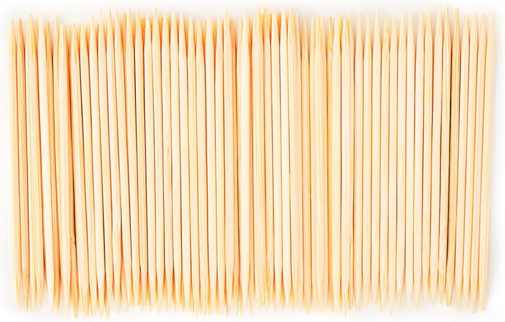 Bamboo Toothpicks for Oral & Food Use - 600 Count, Natural, Durable