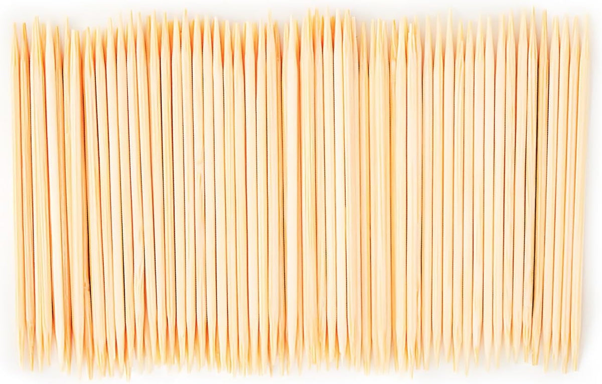 Bamboo Toothpicks for Oral & Food Use - 600 Count, Natural, Durable